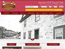 Tablet Screenshot of brickervillehouserestaurant.com